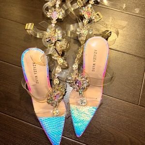 Azalea Wang Holographic Stilettos Size 6.5